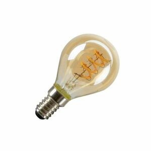 BIG WHITE (SLV) LED G45 LED žárovka, zlatá, E14, fázové stmívání, 2W, 2200K 1008650 obraz