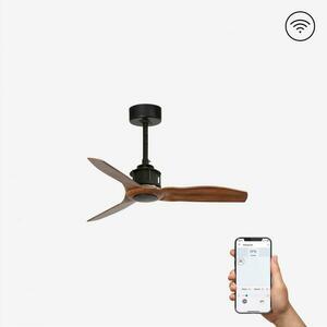 FARO JUST FAN XS, černá/dřevo, stropní ventilátor 81cm SMART obraz