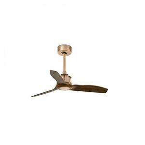 FARO JUST FAN XS, měď/dřevo, stropní ventilátor 81cm obraz