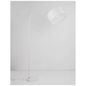 NOVA LUCE stojací lampa SAMA bílé stínidlo bílá hliníková základna E27 1x12W 230V IP20 bez žárovky 9401653 obraz