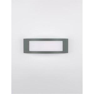 NOVA LUCE venkovní nástěnné svítidlo ZENITH tmavě šedý hliník akrylový difuzor proti oslnění E27 1x12W 220-240V bez žárovky IP44 9020933 obraz