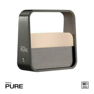 PAUL NEUHAUS LED stolní lampa Pure Go šedá na baterie dotykový vypínač USB 2700K PN 4055-15 obraz