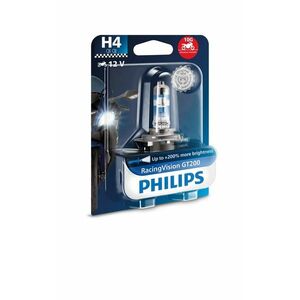 Philips H4 12V 60/55W P43t RacingVision GT200 Moto PH 12342RGTBW obraz