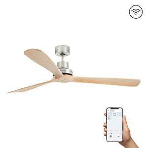 FARO LANTAU XL stropní ventilátor, matný nikl/borovice DC SMART obraz