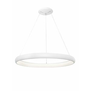 Nova Luce LED závěsné svítidlo Albi ve dvou velikostech a třech barvách - pr. 610 x 60 x 1140 mm, 50 W, 3000 K, stmívatelné, bílé NV 8105601 D obraz