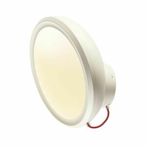 SLV VÝPRODEJ VZORKU BIG WHITE I-RING, nástěnné svítidlo, LED, 3000K, kulaté, bílé, textilní kabel červený, 14 W 156311 obraz