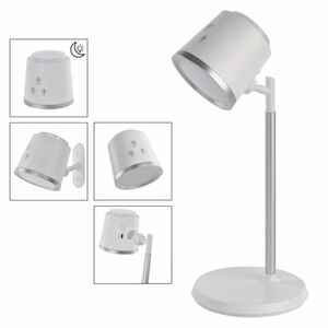 EMOS Bílá LED stolní nabíjecí magnetická lampa 4v1 6W Z7636W obraz