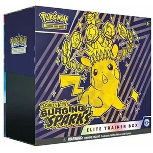 Kartová hra TCG: Scarlet & Violet Surging Sparks Elite Trainer Box (Pokémon) obraz