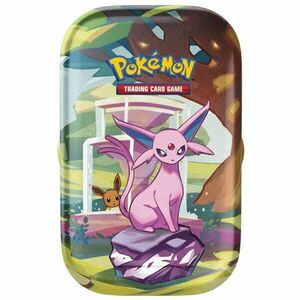 Kartová hra Pokémon TCG: Scarlet & Violet Prismatic Evolutions Mini Tin Espeon (Pokémon) obraz