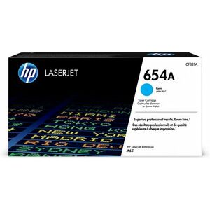 HP 654A Azurová originální tonerová kazeta LaserJet CF331A obraz