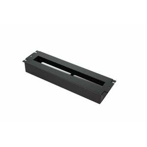 19" panel with DIN rail for modular equipment TN-19-PS3U-BK obraz