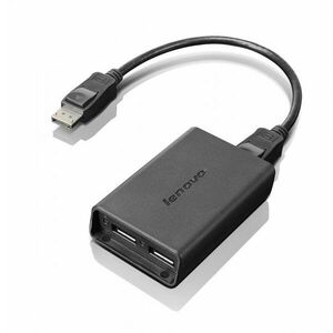 Lenovo DisplayPort to Dual-DisplayPort Monitor Cable USB kabel 0B47092 obraz