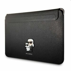 Karl Lagerfeld Saffiano Karl and Choupette NFT Computer Sleeve 13/14", čierne obraz