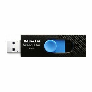 USB kľúč A-DATA UV320, 64 GB, USB 3.1, rýchlosť 80 MB/s, čierny obraz