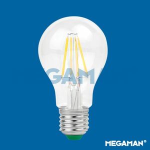 MEGAMAN LED filament bulb A60 4W/40W E27 2700K 470lm NonDim 15Y obraz