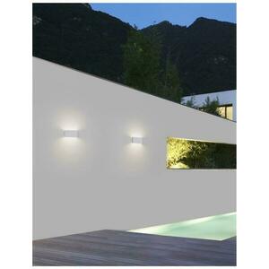 NOVA LUCE venkovní nástěnné svítidlo MILE bílý hliník a sklo LED 2x5W 3000K 100-240V 102st. IP54 světlo nahoru a dolů 9262111 obraz