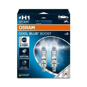 OSRAM H1 12V 80W P14.5s COOL BLUE BOOST 5500K 2ks NO ECE 62150CBB-2HB obraz