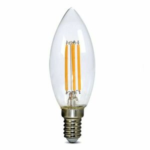 Solight LED žárovka retro, svíčka 4W, E14, 3000K, 360°, 440lm WZ401A-1 obraz