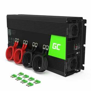 Green Cell INV15 zdroj/transformátor Auto 3000 W Černá INV15 obraz