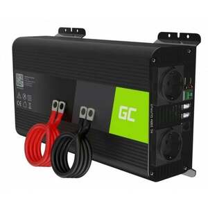 GREENCELL Car Power Inverter PRO 12V to 230V 1000W/2000W Pure INVGC09 obraz