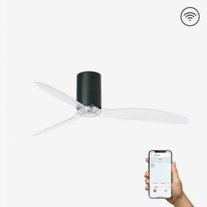 FARO MINI TUBE FAN, černá/transparentní, stropní ventilátor s DC motorem SMART obraz