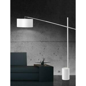 Nova Luce Nadčasová stojací lampa Traccia s extra dlouhým ramenem - 1 x 40 W, bílá NV 41455402 obraz