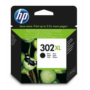 HP 302 XL Černá originální inkoustová kazeta s F6U68AE#BA3 obraz