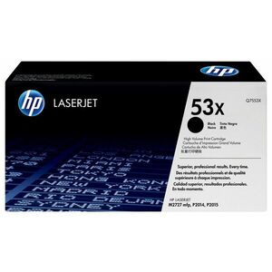 HP 53X Černá originální tonerová kazeta LaserJet s vysokou Q7553X obraz