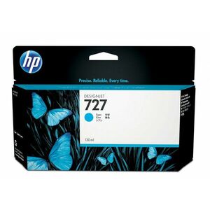 HP 727 Azurová inkoustová kazeta DesignJet, 130 ml B3P19A obraz