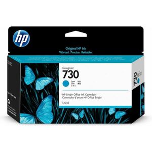 HP 730 originální inkoust - 130ml azurový (P2V65A) P2V62A obraz