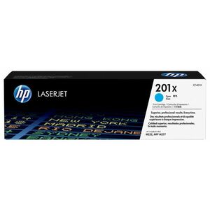 HP 201X Azurová originální tonerová kazeta LaserJet s CF401X obraz