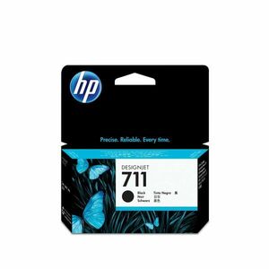 HP 711 Černá inkoustová kazeta DesignJet, 38 ml CZ129A obraz