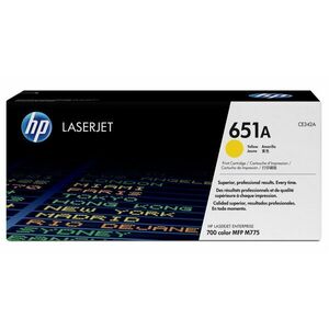 HP 651A Žlutá originální tonerová kazeta LaserJet CE342A obraz