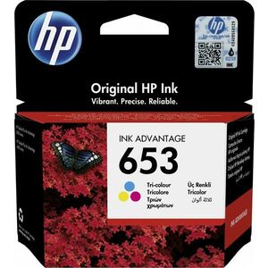 HP Tříbarevná originální inkoustová kazeta 653 3YM74AE#BHK obraz