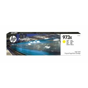 HP 973X Žlutá originální kazeta PageWide s vysokou F6T83AE obraz