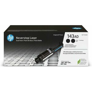 HP 143AD Dual Pack Black Original Neverstop Toner Reload Kit W1143AD obraz