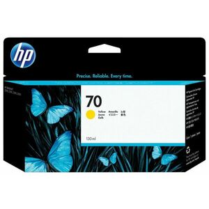 HP 70 Žlutá inkoustová kazeta DesignJet, 130 ml C9454A obraz