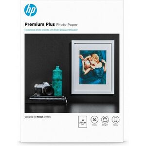 HP Premium Plus Glossy Photo Paper, 20 listů/A4/210 x 297 mm CR672A obraz