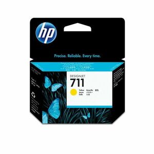 HP 711 Žlutá inkoustová kazeta DesignJet, 29 ml CZ132A obraz