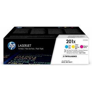 HP 201X Trojbalení originálních tonerových kazet LaserJet CF253XM obraz