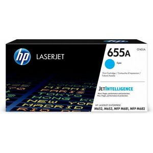 HP 655A Azurová originální tonerová kazeta LaserJet CF451A obraz