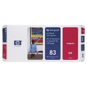 HP 83 Purpurová tisková hlava DesignJet UV a čistič C4962A obraz