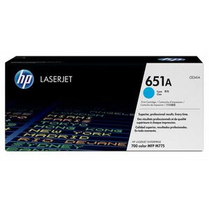 HP 651A Azurová originální tonerová kazeta LaserJet CE341A obraz