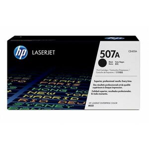 HP 507A Černá originální tonerová kazeta LaserJet CE400A obraz