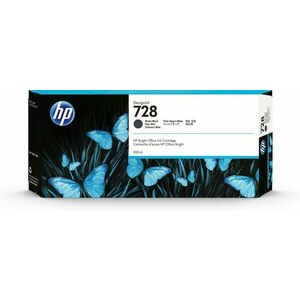 HP Matná černá inkoustová kazeta 728 DesignJet, 300 ml F9J68A obraz