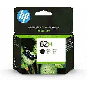 HP 62 XL Černá originální inkoustová kazeta s vysokou C2P05AE#UUQ obraz