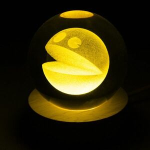 PAC-MAN lampa v kryštálovej guli obraz