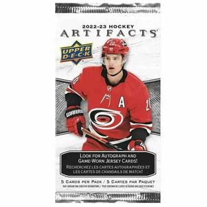 2022/23 Upper Deck Artifacts Hockey Retail Balíček Kariet obraz