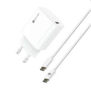 Sturdo Sieťová nabíjačka 3A, PD, 20W, USB QC + nabíjací kábel USB-C/USB-C 1m, biela obraz