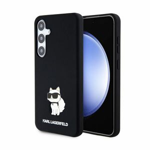 Zadný kryt Karl Lagerfeld Liquid Silicone Choupette NFT pre Samsung Galaxy S24 Plus, čierny obraz